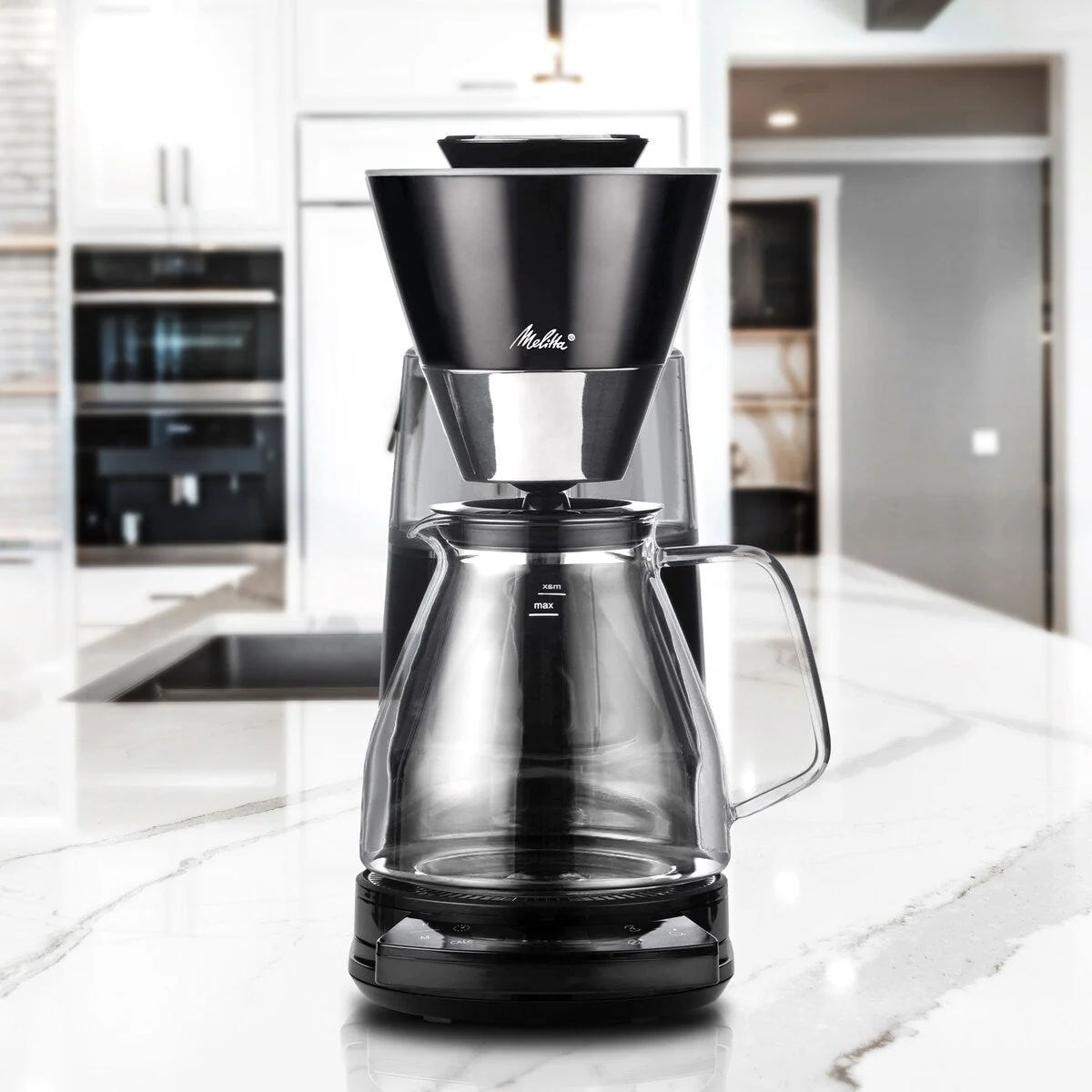 Vision 12-Cup Luxe Drip Coffee Maker with Revolving Dashboard