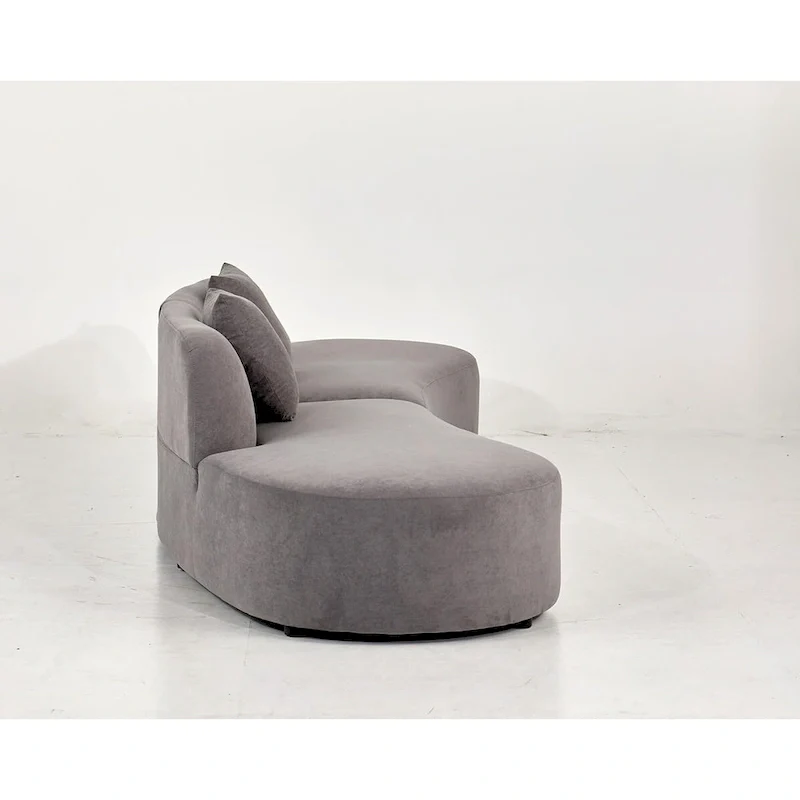 132.3 inch Large Half Moon Curved Sectional Sofa