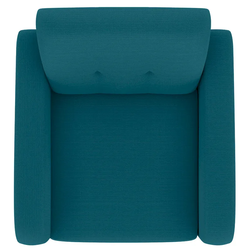 Peacock Blue Mid-Century Arm Chair