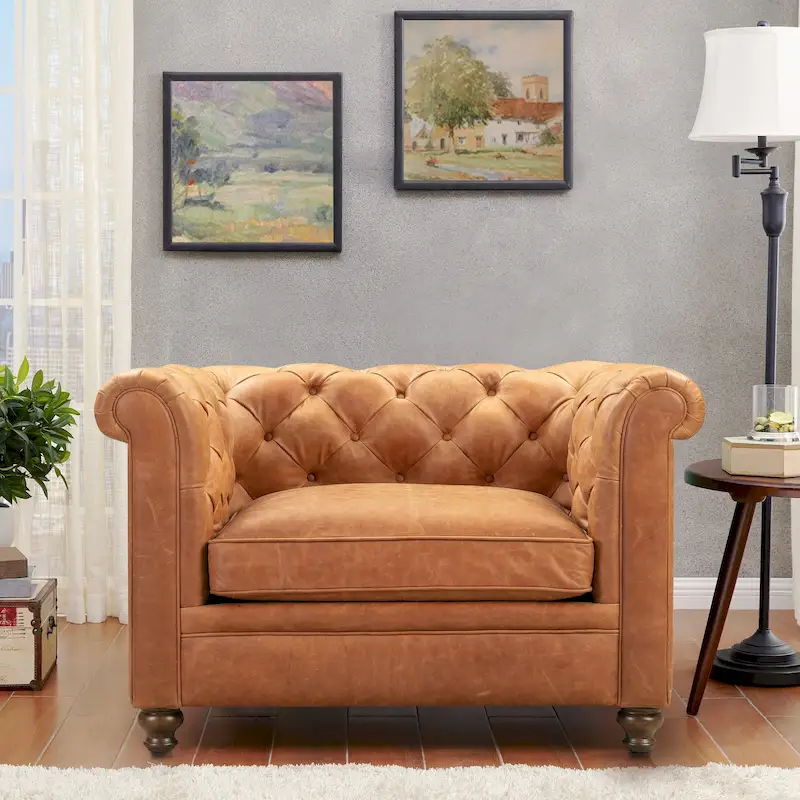 Poly and Bark Lyon Lounge Chair - Genuine Italian Leather