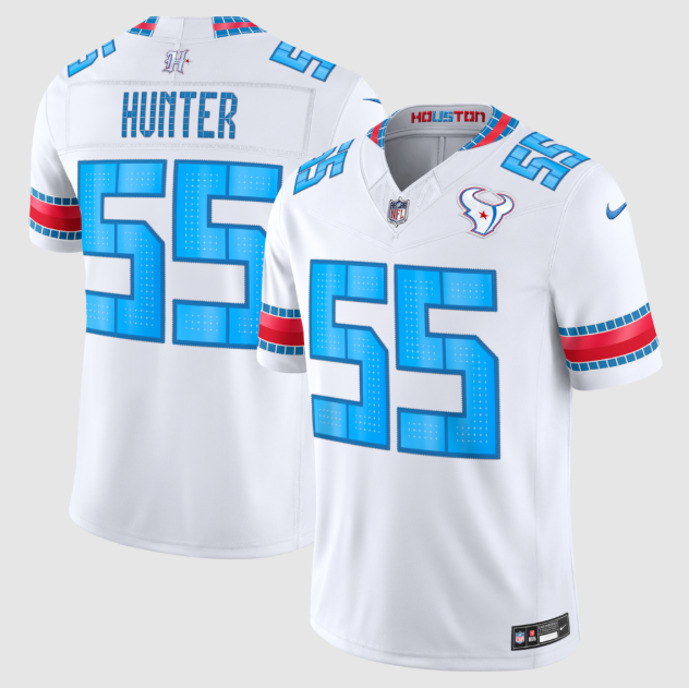 Houston Texans Danielle Hunter White 2026 Rivalries Collection Stitched Limited Jersey