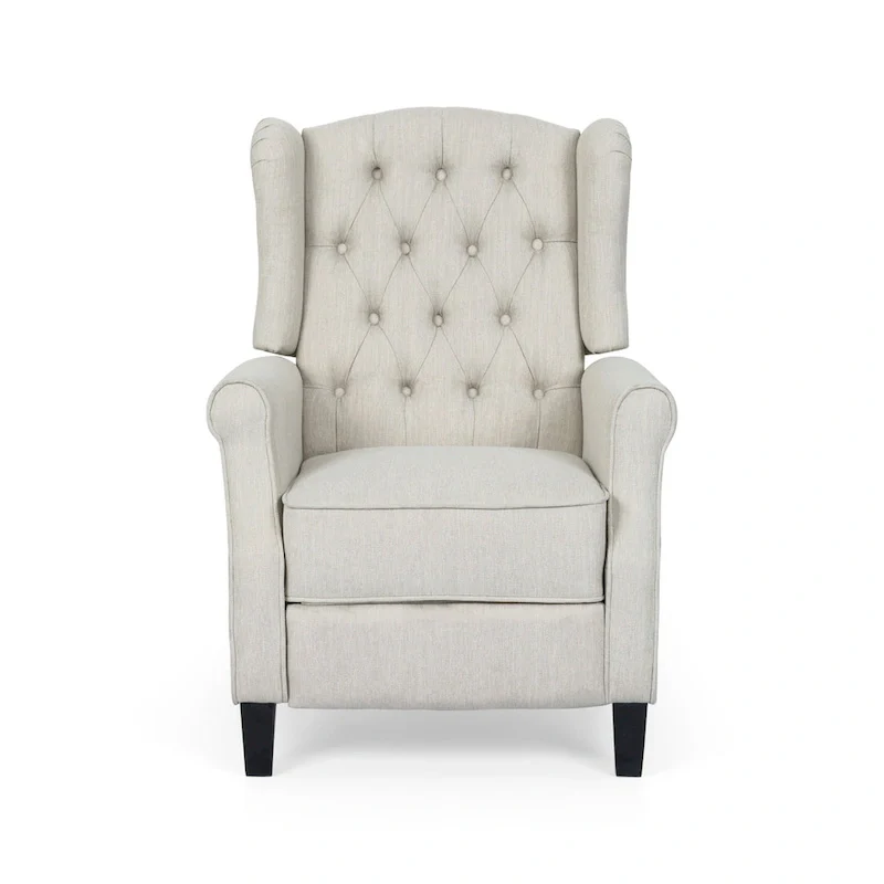 Push Back Recliner with Wingback, Modern and cozy recliner chair