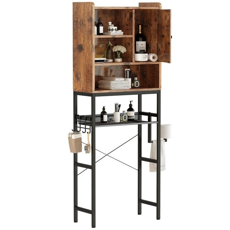 Over the Toilet Storage Cabinet - 9.44 D x 23.62 W x 72.83 H