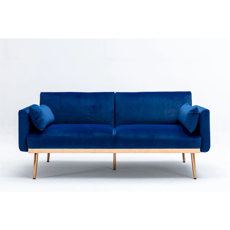Velvet Upholstered Convertible Loveseats Sleeper Sofa