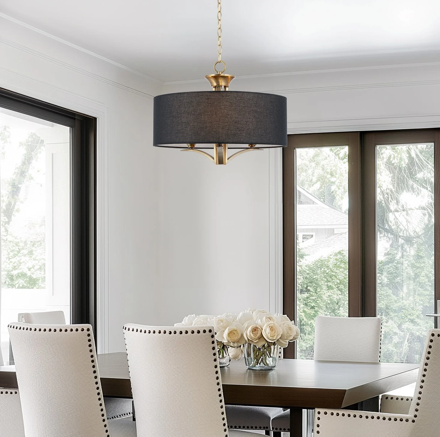 Alondra 20 Modern 3-Light Drum Chandelier