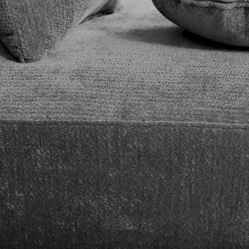 Christopher Knight Home- Buker Curved Polyester Sectional Sofa