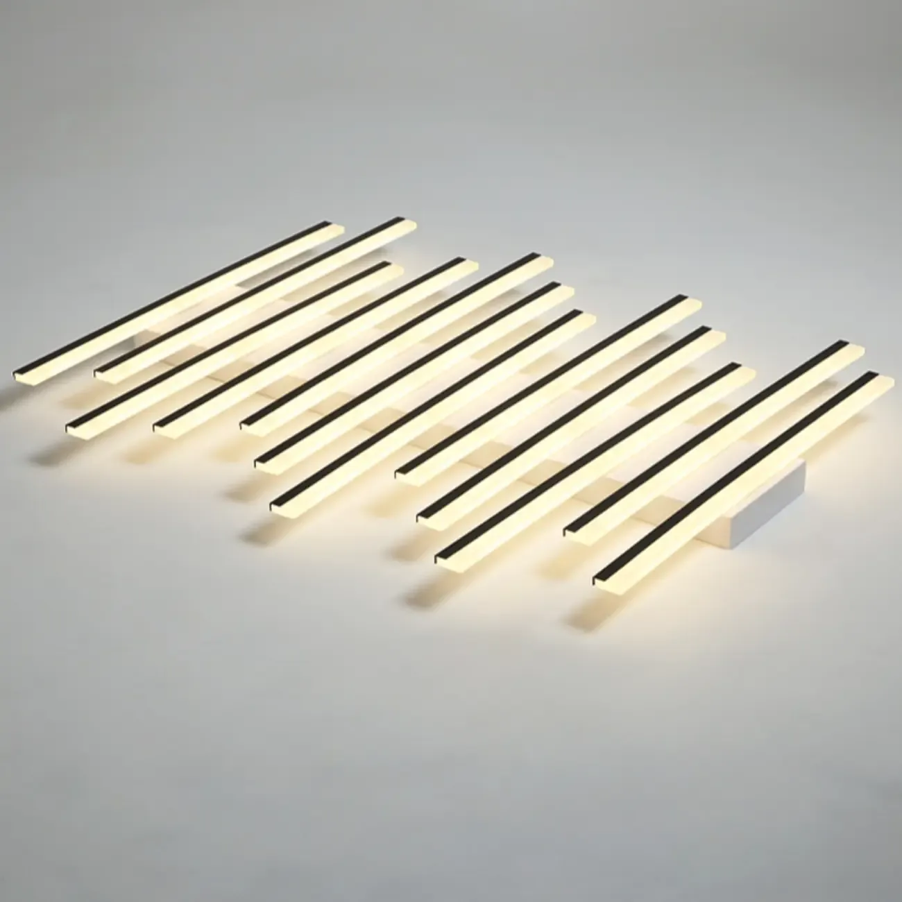 Geometric LED Semi Flush Ceiling Light with Acrylic Shade