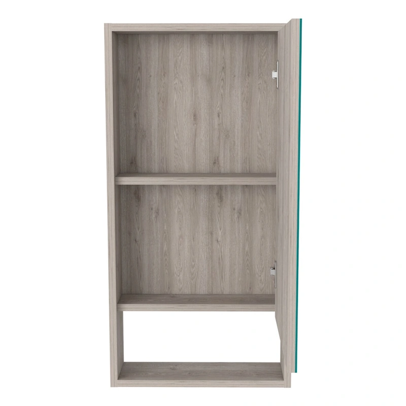 Medicine Cabinet Irvine, One External Shelf, White Finish,High quality and durable