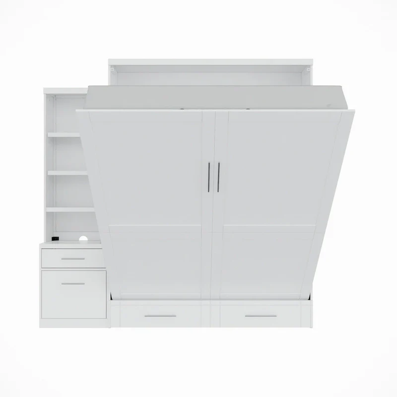 Brentwood Queen Murphy Bed with One Pier