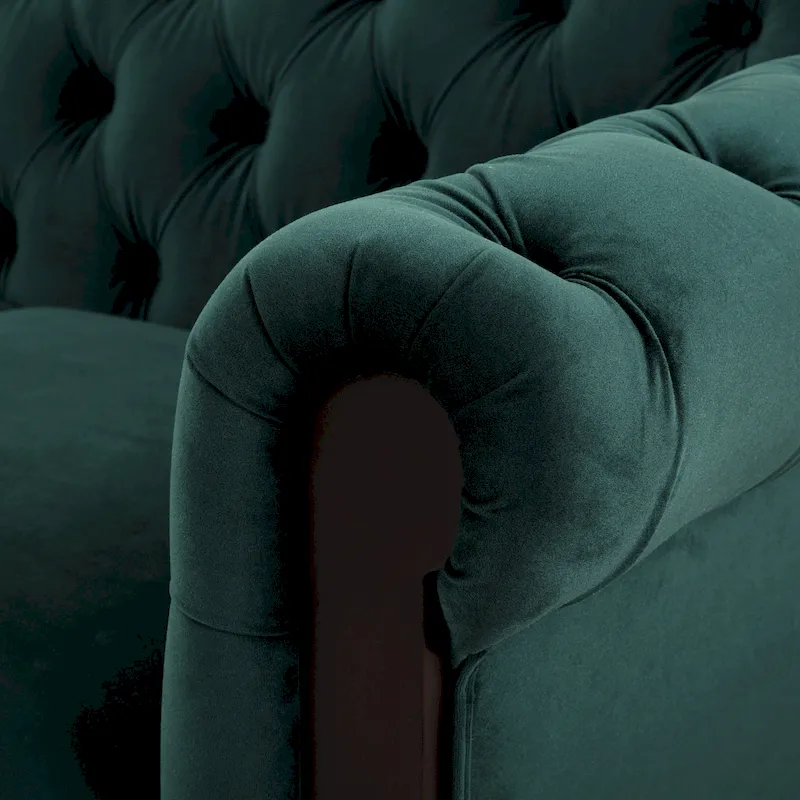 Chesterfield Velvet Loveseat Sofa