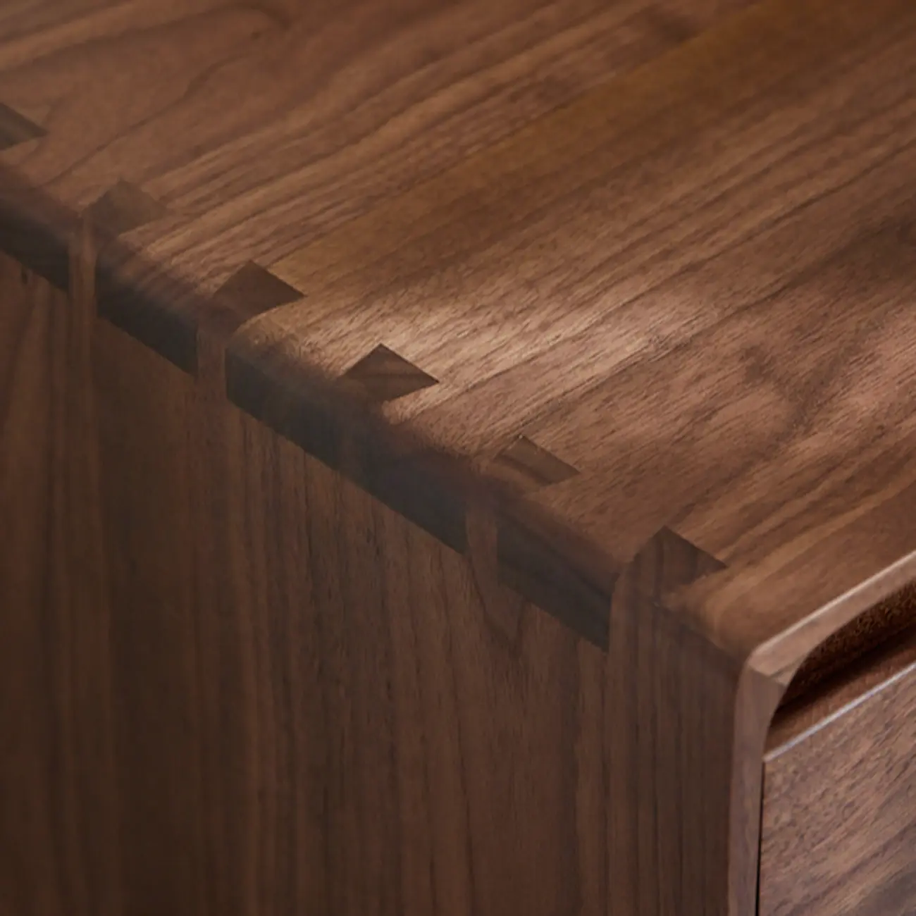 Compact Modern Wood Drawer Nightstand