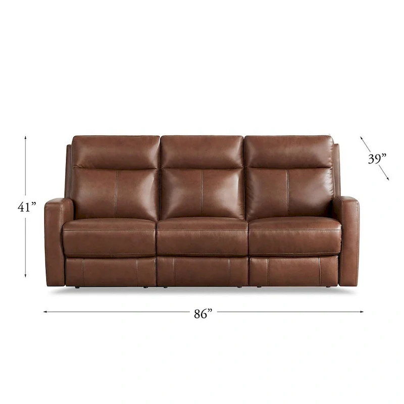 Hydeline Vienna Zero Gravity Power Recline and Headrest Top Grain Leather Sofa and Loveseat - Sofa, Loveseat