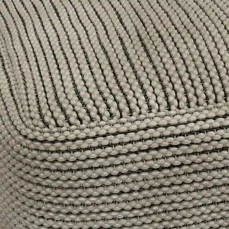 WYNDENHALL Bayhill Boho Square Pouf in Cream Polystyrene Filling