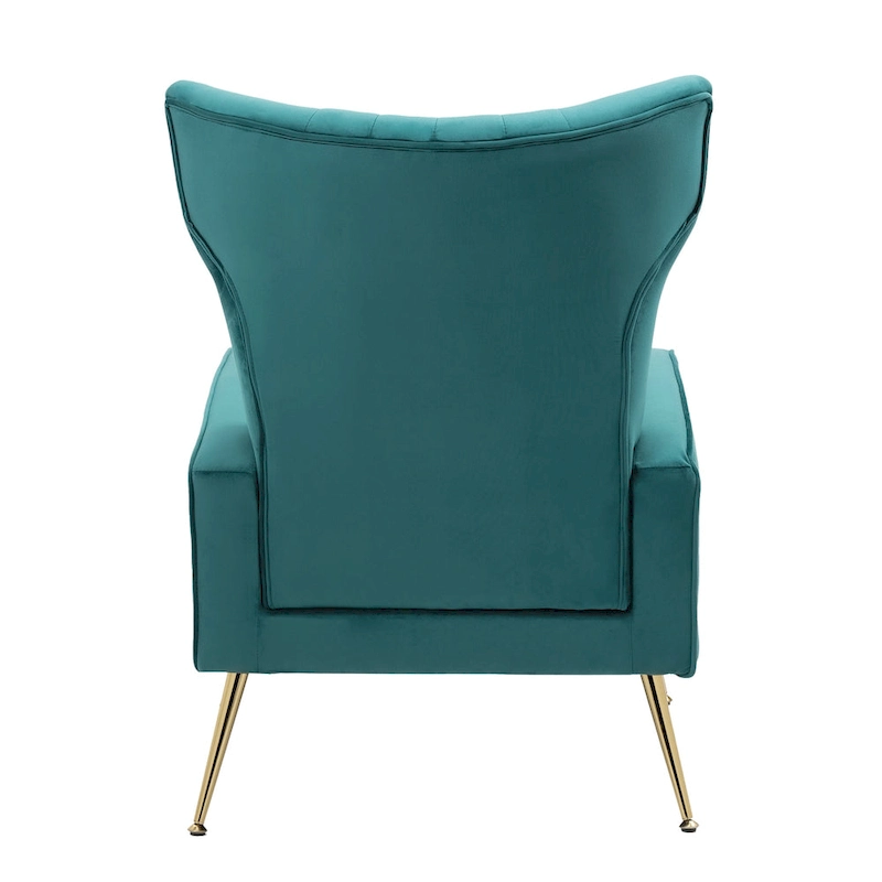 Upholstered Wingback Accent Chair - 26.4W x 37.8H x 32.6D