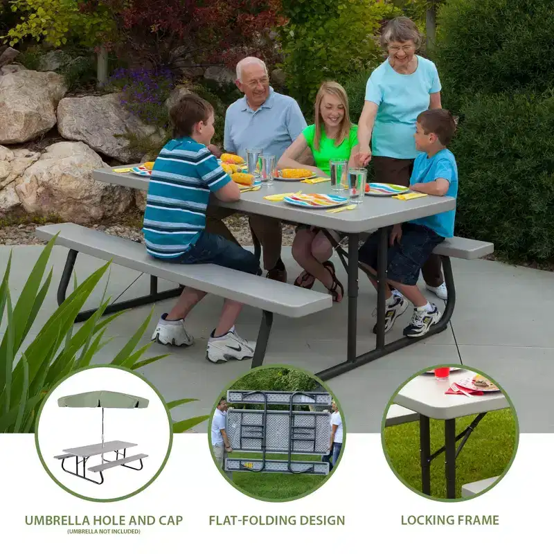 Lifetime 6-Foot Folding Picnic Table
