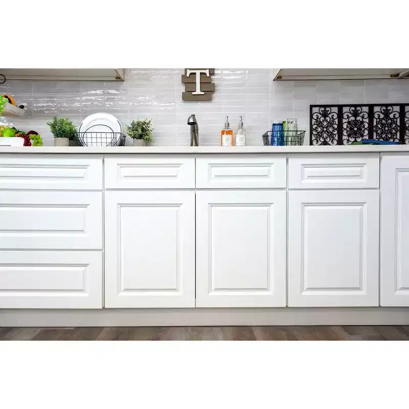 CASAINC 18 in. W x 24 in. D x 34.5 in. H Base Kitchen Cabinet with 3 Soft-Close Drawers  RTA Plywood Cabinets
