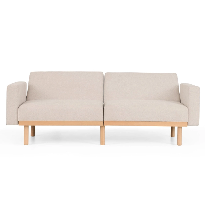 Brookside Harlow Futon with Wood Base