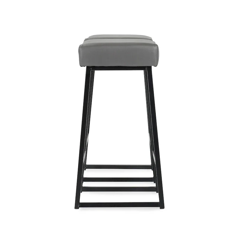 Amber 26 Counter Stool Smokey Grey (Set of 2) - Seat Height 26
