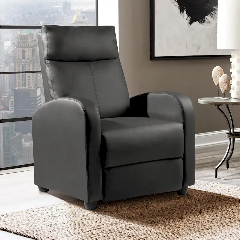 Homall Recliner Chair PU Leather Single Living Room Sofa Recliner