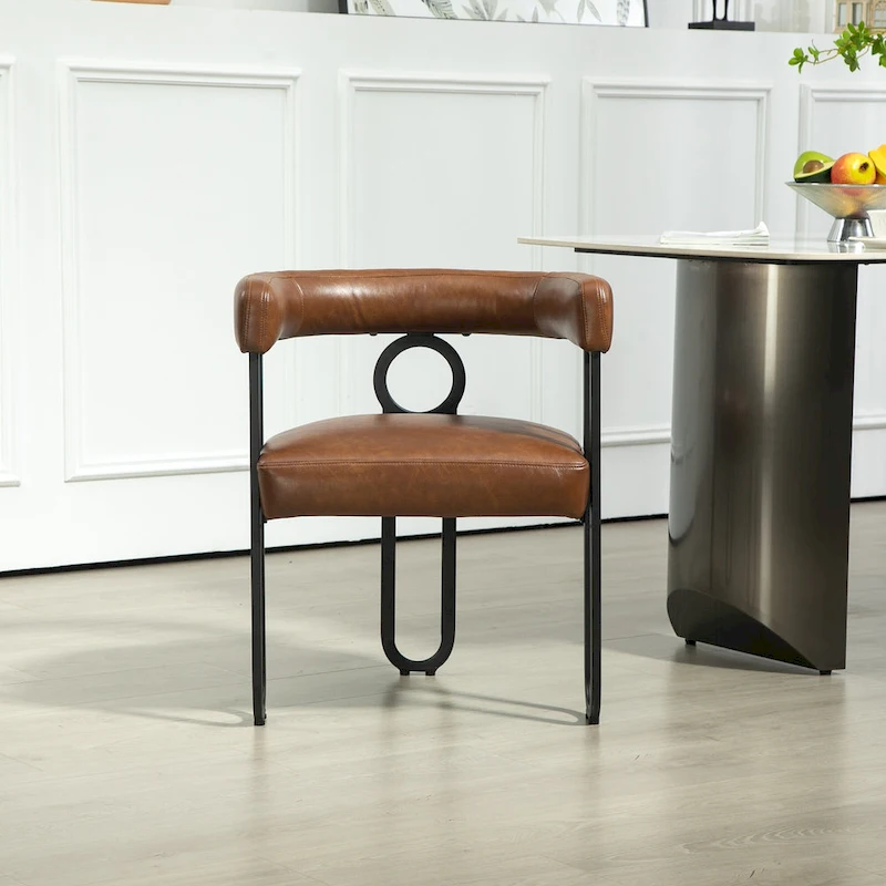 Modern PU Upholstered Accent Chair for LIving Room or Dining