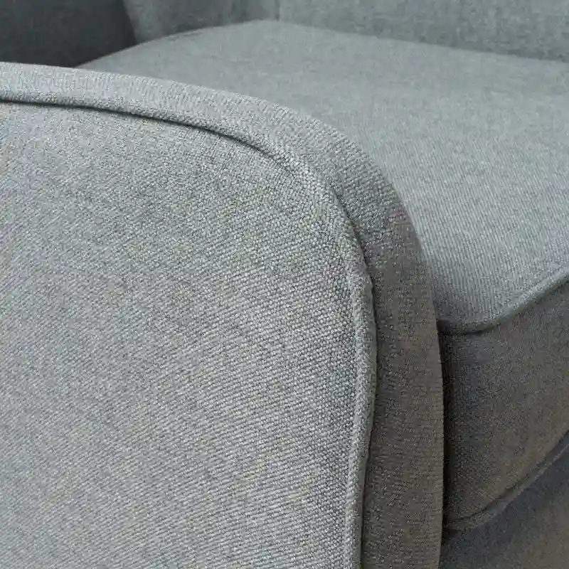 Mid-Century Tufted Fabric Armchair - Yellow/Purple/Charcoal/Teal