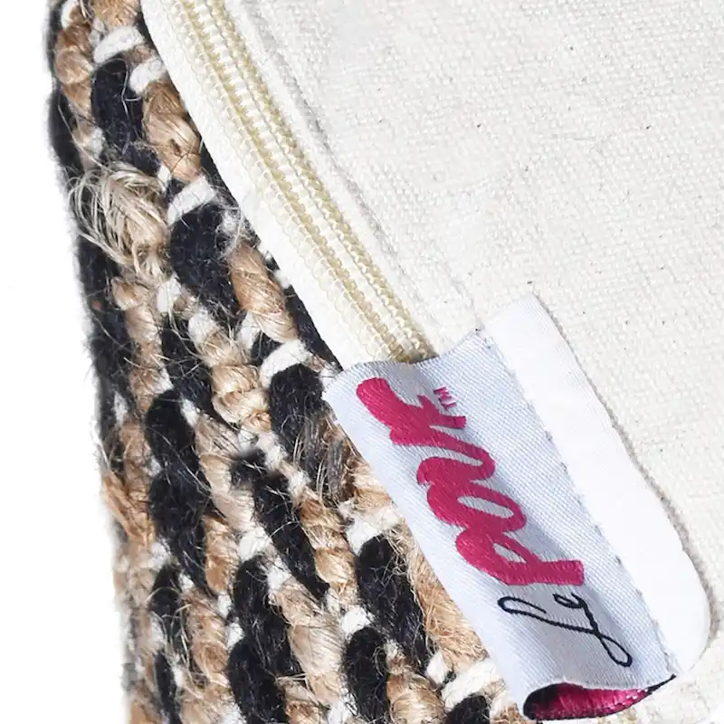 Caiman Handcrafted Boho Fabric Pouf by