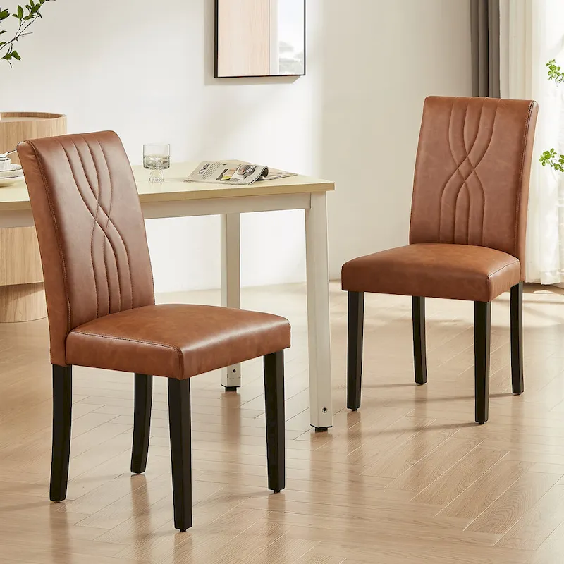 Upholstered Dining Chairs Set of 2/4/6, Fabric Dining Room Kitchen Side Chair, Parson Dining Chairs