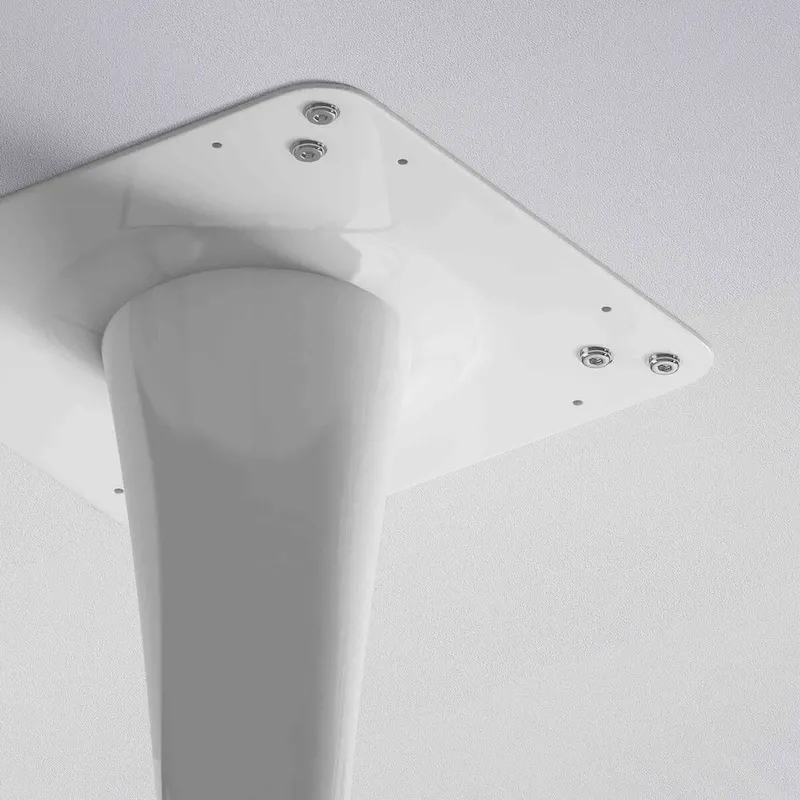 32Modern Round Metal Base Dining Table with MDF Table Top