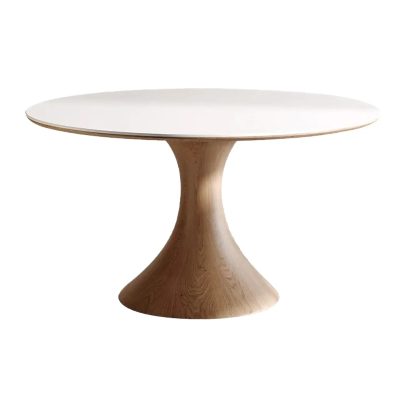 Modern White Stone Round Dining Table