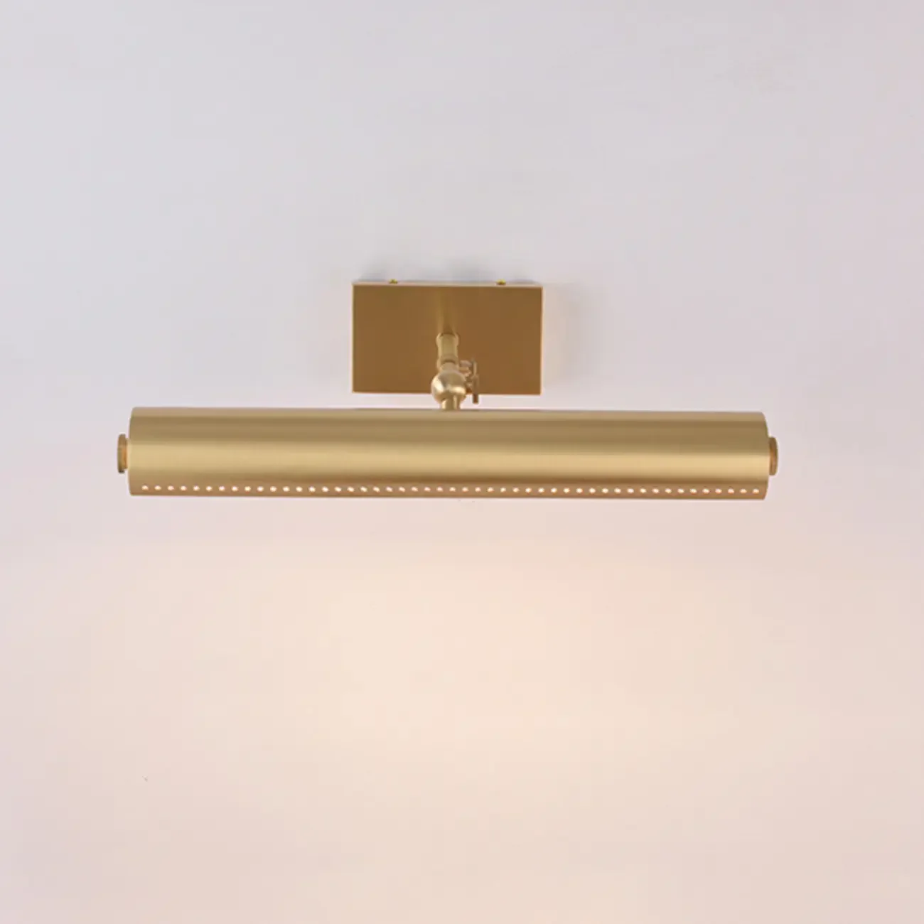 2-light Modern Straight LED Vanity Light with Copper Shade