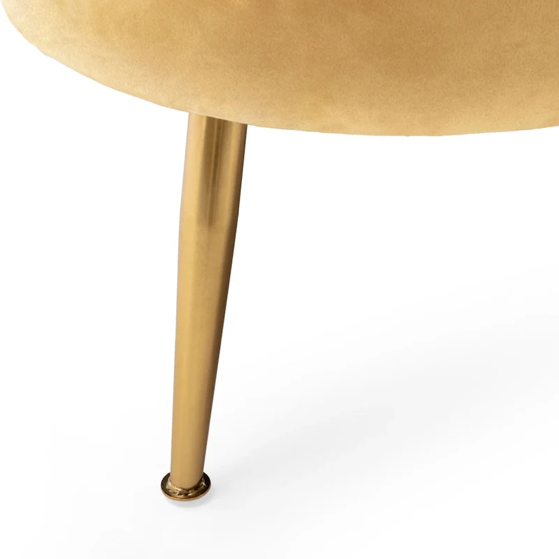 Reitz Glam Velvet Shell 3 Seater Sofa by Christopher Knight Home - 76.25 L x 29.25 W x 33.50 H