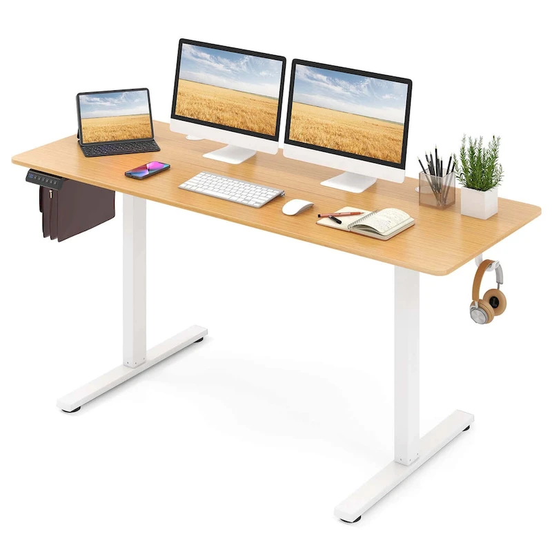 Costway 63 x 24 Inch Sit Stand Desk Height Adjustable Electric - See Details