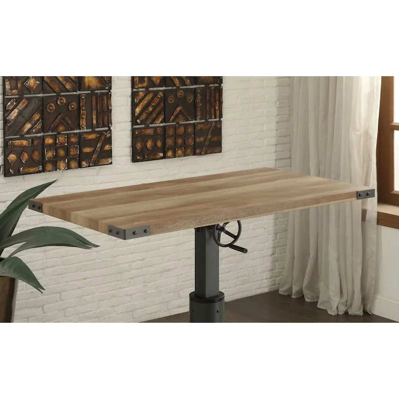Industrial Black 49-in Adjustable Standing Desk