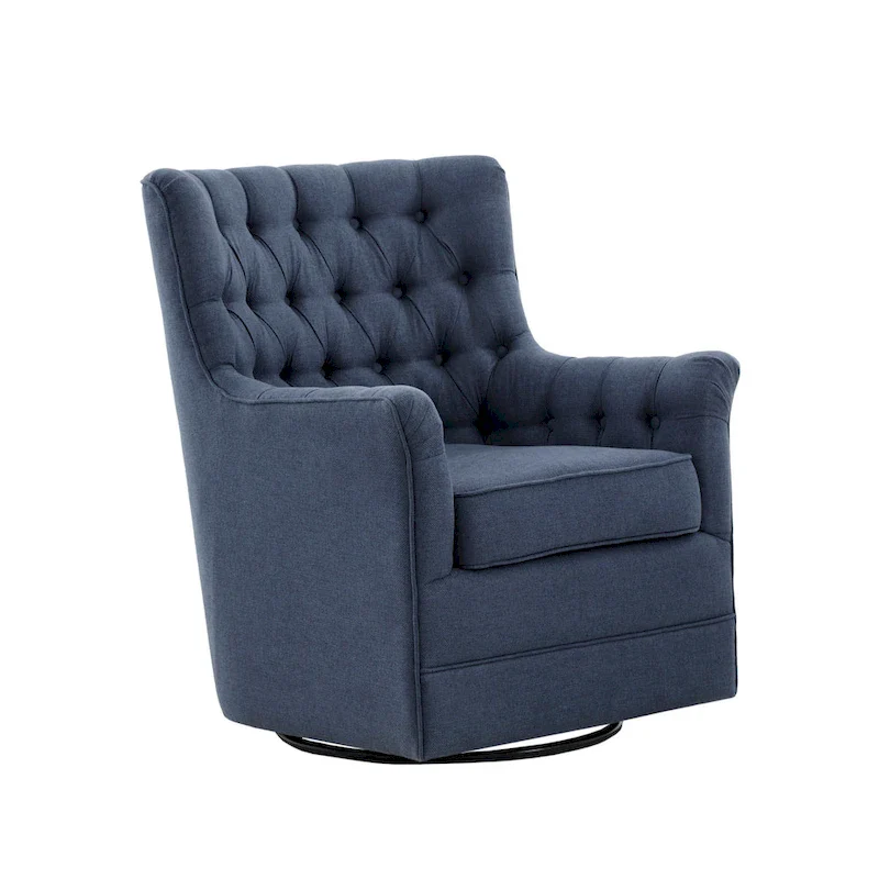 Tufted Swivel Glider Chair - Single Seat
