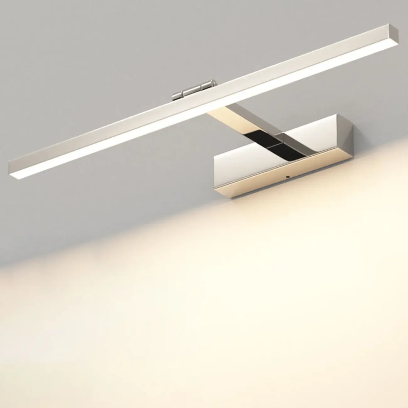 White Linear LED Wall-Mounted Vanity Light with Modern Style