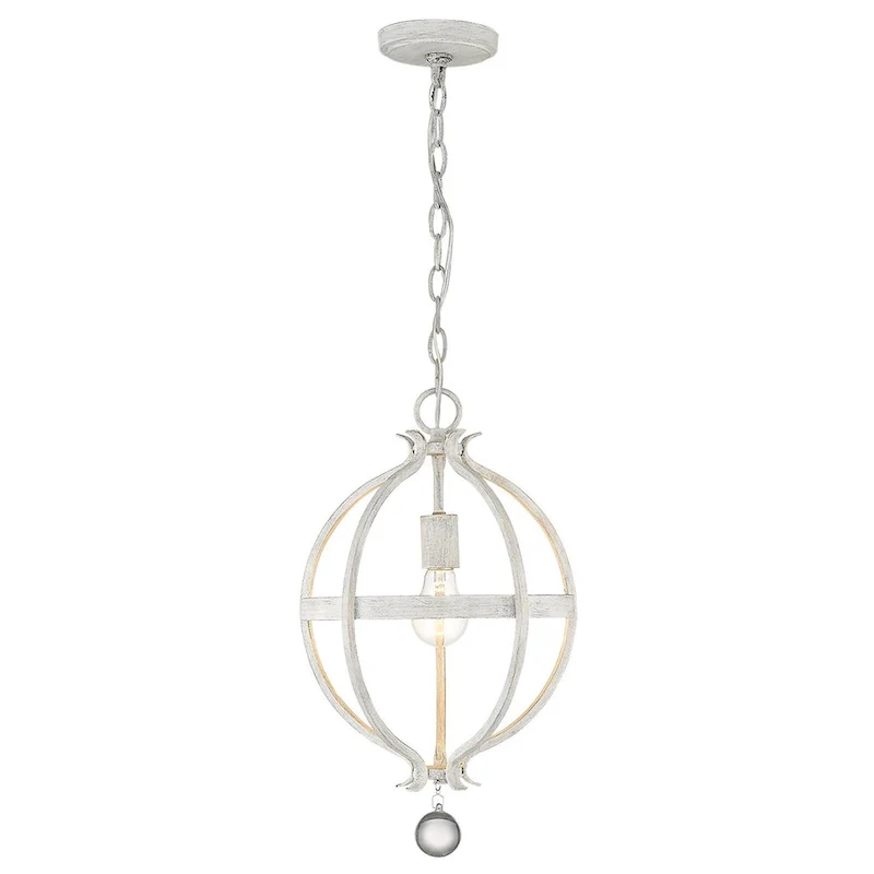 Callie 1-Light Country White Pendant
