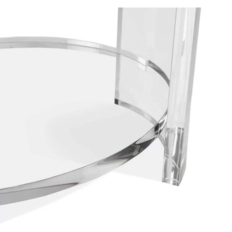 Clear Acrylic Side Table – Transparent, Modern Style