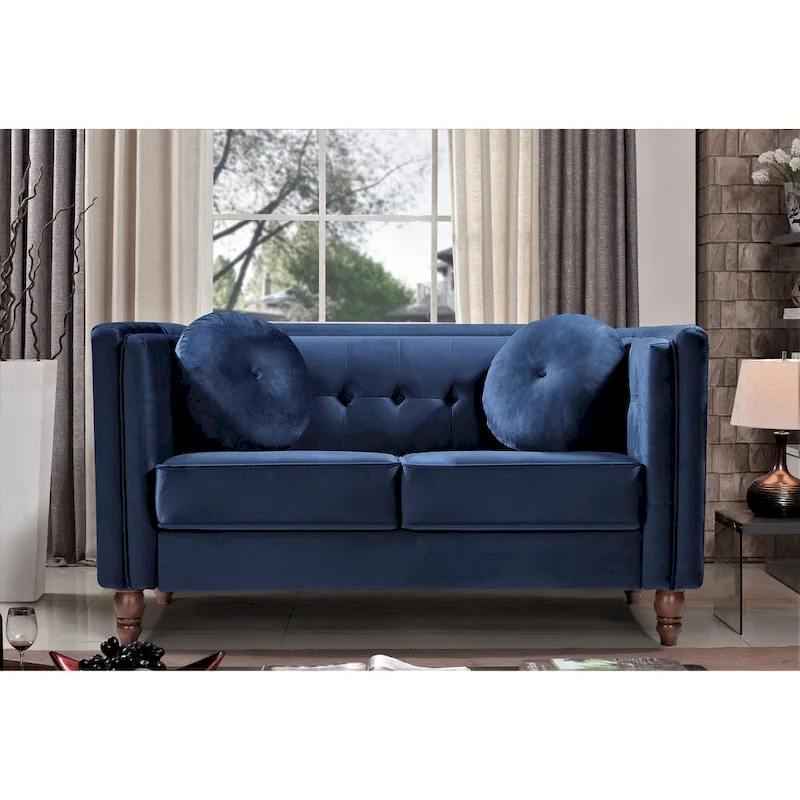 Roberta Velvet Loveseat