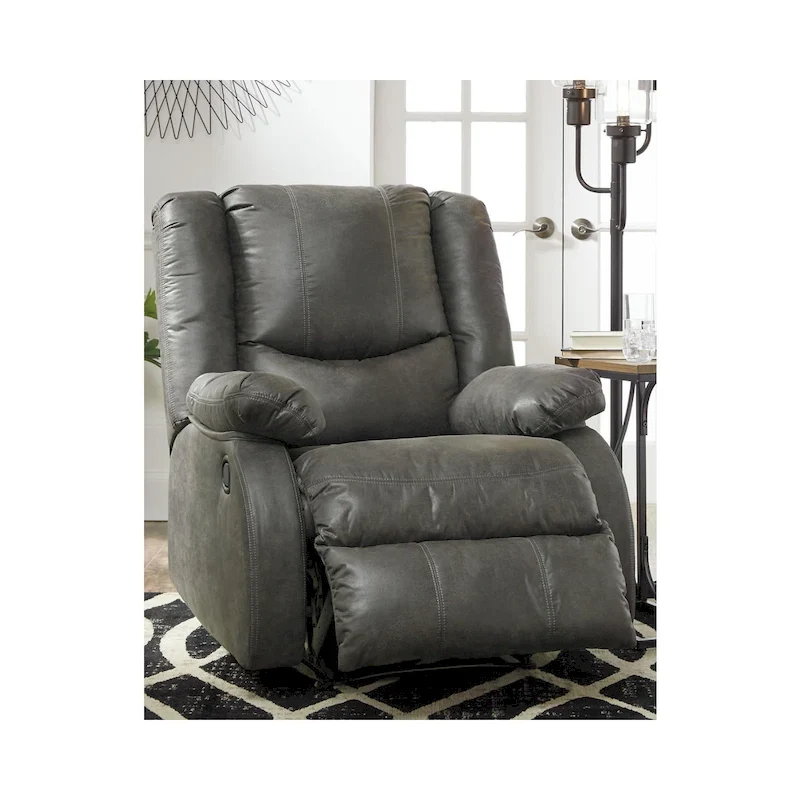 Bladewood Gray Contemporary Zero Wall Recliner