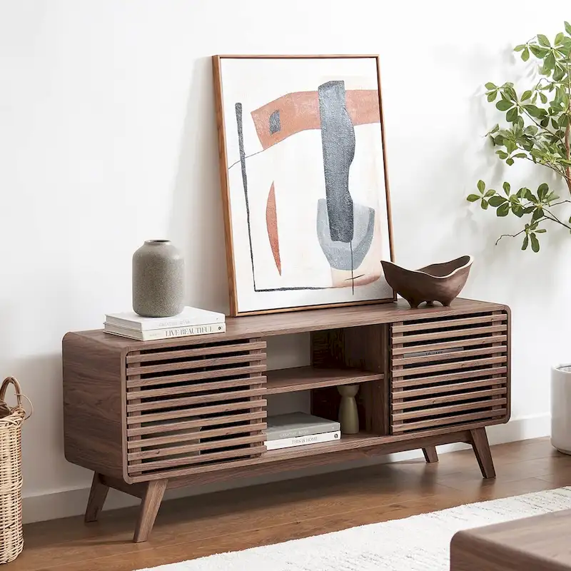 Mid-Century Modern Tall TV Stand