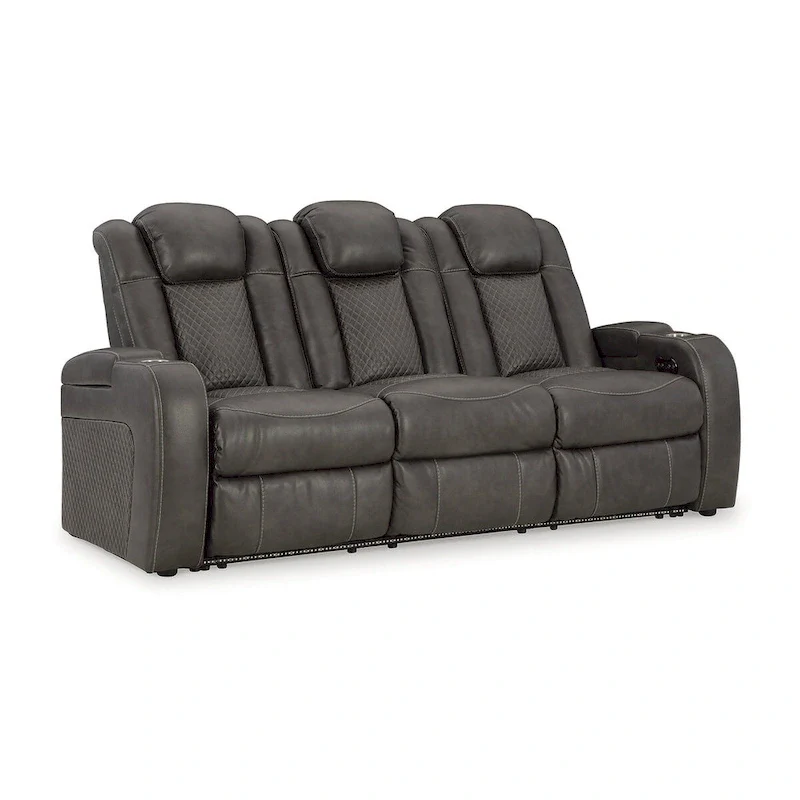 Signature Design by Ashley Fyne-Dyme Power Reclining Sofa - 85  W x 43  D x 43  H
