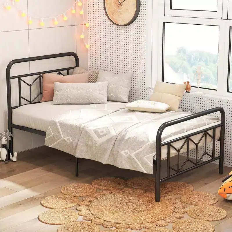 Costway Twin/Full/Queen/King Size Bed Frame Mattress Foundation with Headboard 12.5 Under-bed Storage Black