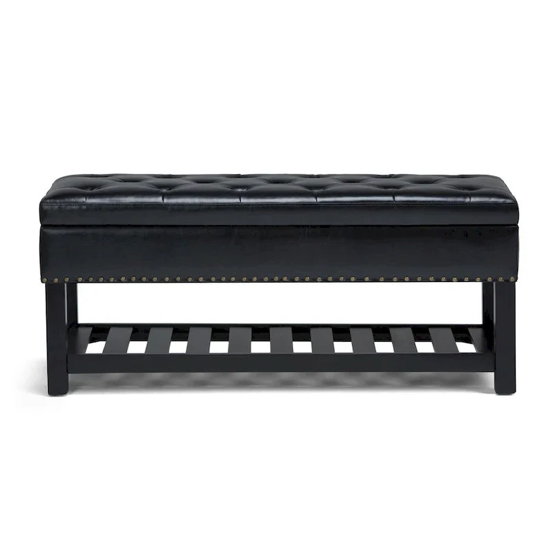 WYNDENHALL Riley 43 inch Wide Rectangle Ottoman Bench - 43 W x 17 D x 19 H