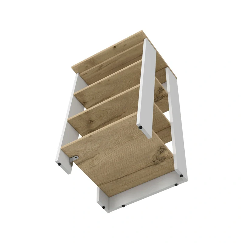 Colyn Linen Cabinet, Four Shelves, Vertical, Light Oak / WhiteHigh quality and durable