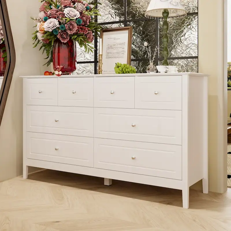 Luxurious Multi-Drawer MDF Dresser: Modern Home Storage Solution