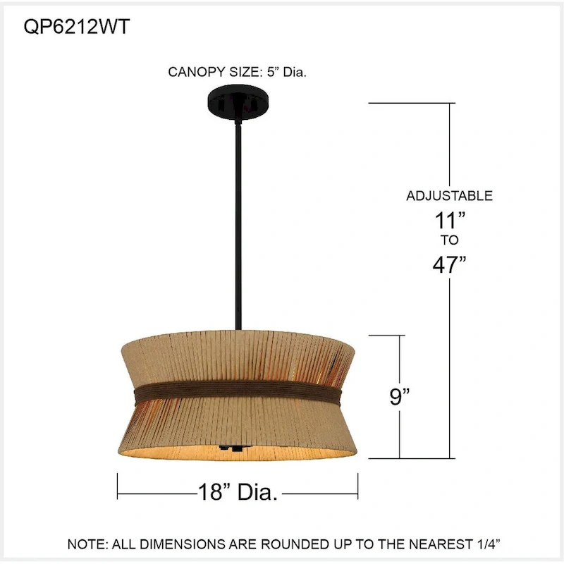 Delynn 4-Light Western Bronze Pendant Light