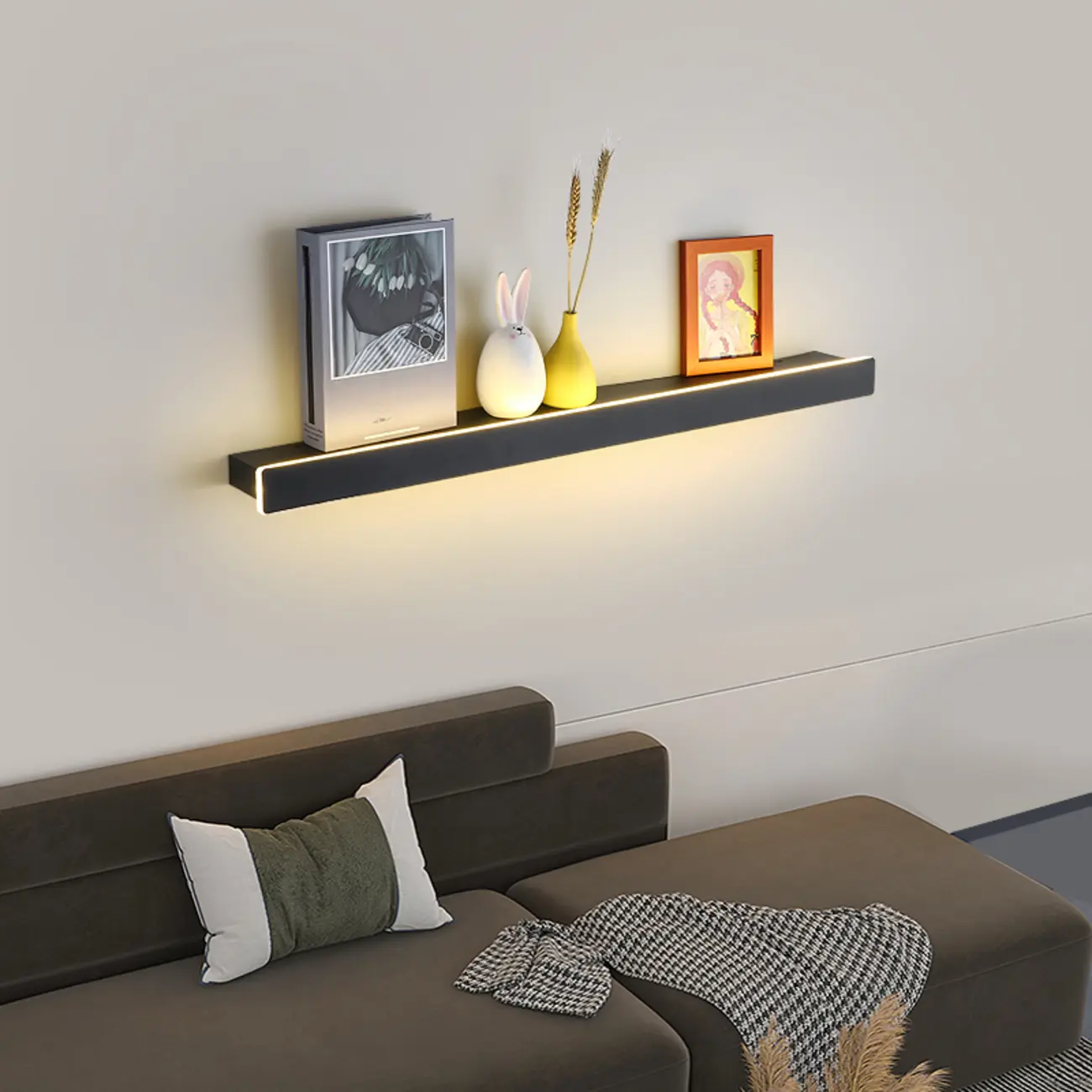 Modern up & Dowm Wall Light with Acrylic Shade Dimmable