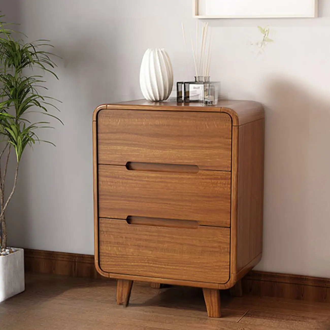 Elegant Large Brown White Wood Bedroom Chests with 9 Drawer