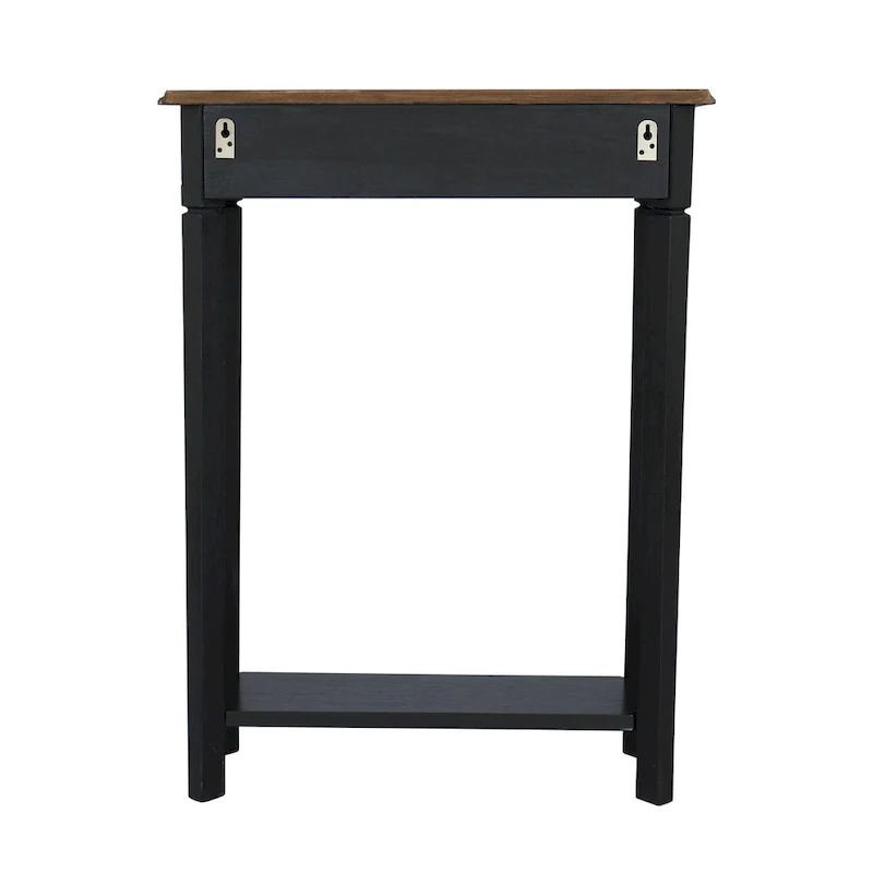 Marnie Two-tone 1-drawer Solid Wood Console Accent Table with Shelf by