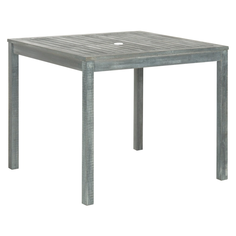 SAFAVIEH Outdoor Living Del Mar Ash Grey Acacia Wood 5-piece Beige Cushion Dining Set - 35